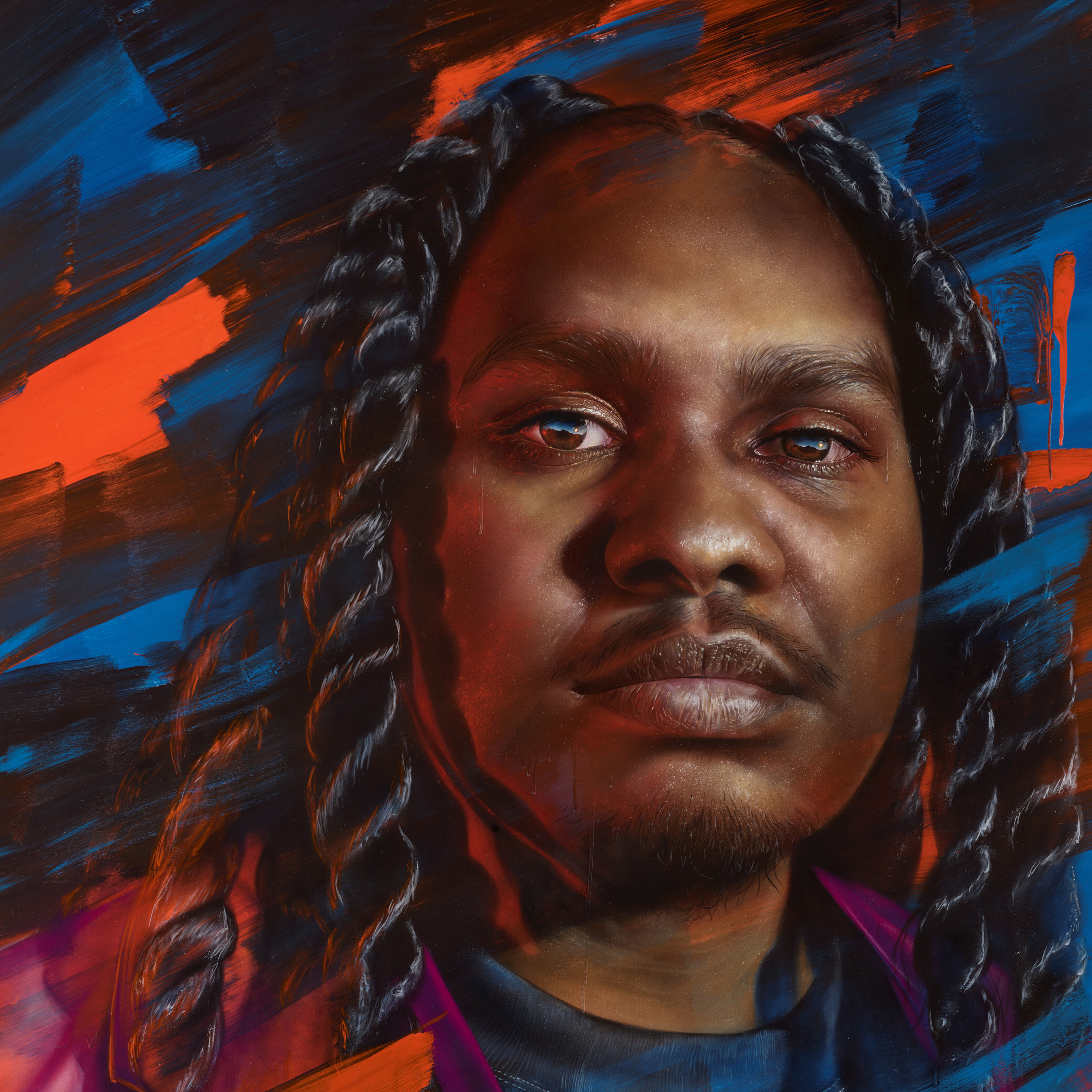 A portrait of Baker Boy by Matt Adante