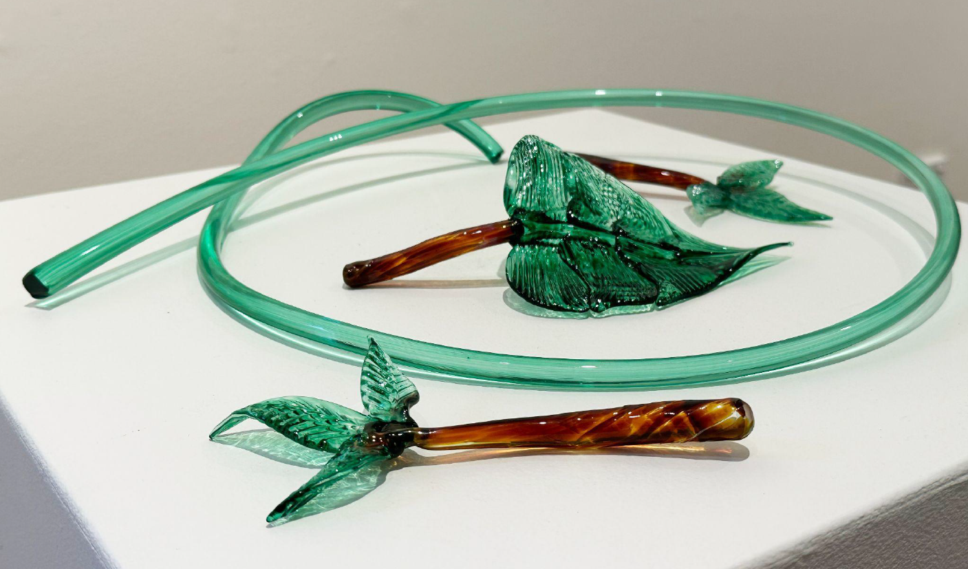 Guy Fredericks, Bleeding hearts and Morning glory (installation). Image courtesy Studio A