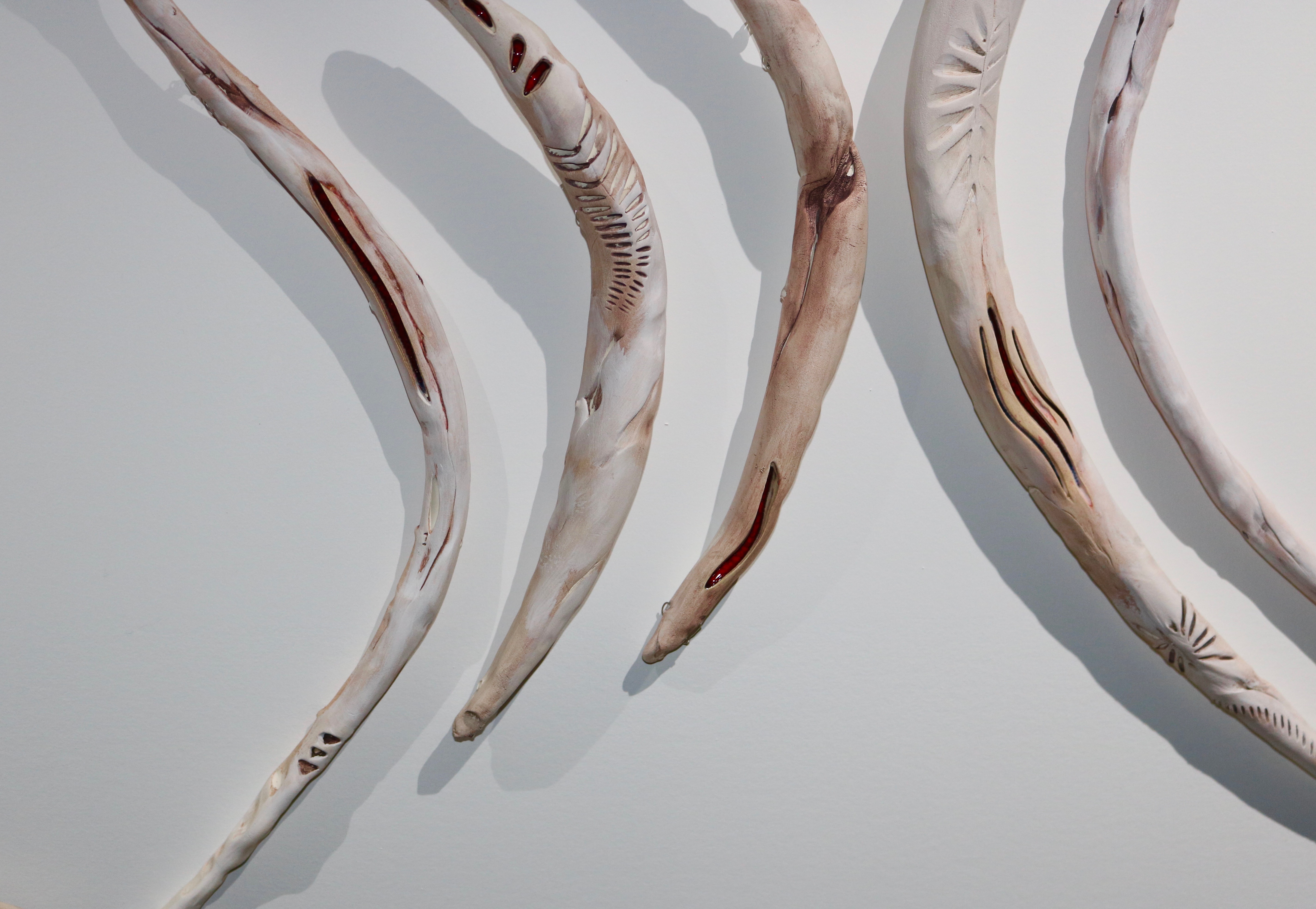 ceramic sculptures of bones