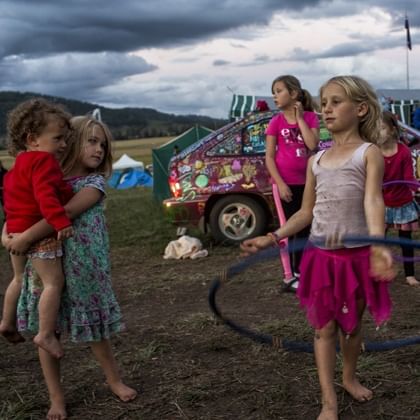 group of children playing 
