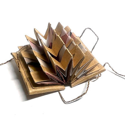 image of accordian artist book