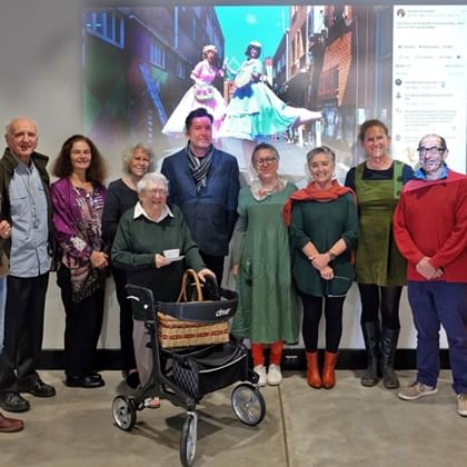 group of people from the 'Friends of the gallery'