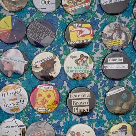 collection of badges