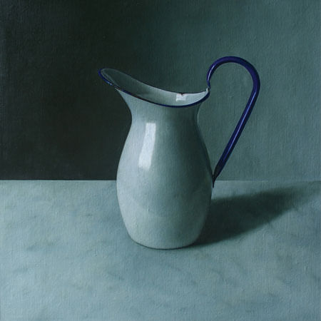 painting of an enamel jug 