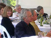 group of people listening to a talk