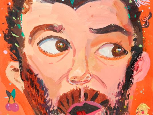 A painting by young artist Shania Cook