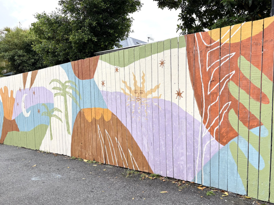 Mural by Rosie Gordon, courtesy the artist