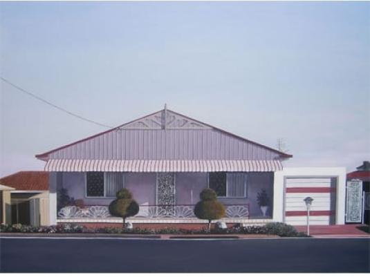 house with two small trees