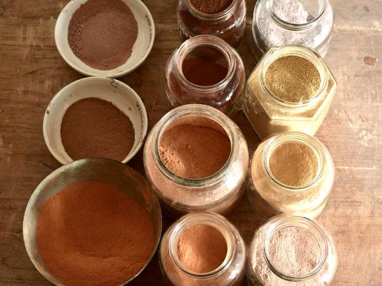 jars of pigment