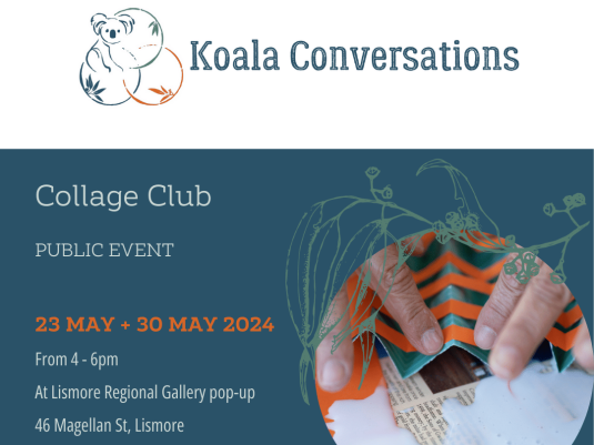 hands creating collage