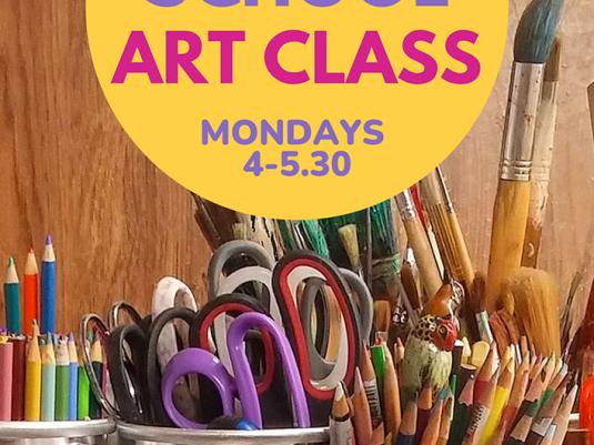 poster for after school art classes