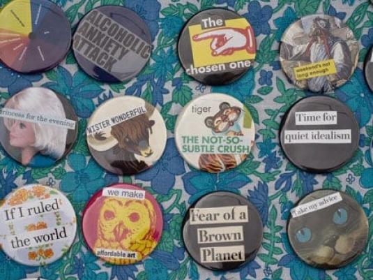 collection of badges